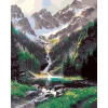 Zestaw kreatywny Malowanie po numerach 40x50cm Potok w górach Flamingo Line (fys2)