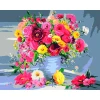 Zestaw kreatywny Malowanie po numerach 40x50cm Bukiet Flamingo Line (FSY190)