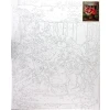 Zestaw kreatywny Malowanie po numerach 40x50cm Bukiet na krześle Flamingo Line (FYS164)