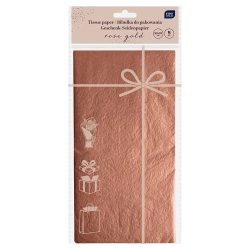 Papier pakowy Bibułka rose gold 5902277345608 [mm:] 700x500 Interdruk (50x70cm)