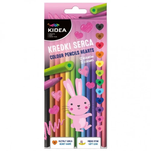 Kredki ołówkowe KS12KKA 12 kol. Kidea