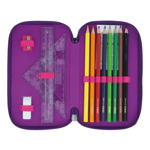 Piórnik róż/fiol 31 cz. 50046331 Herlitz (300001559)
