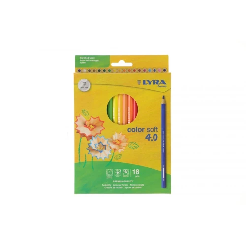 Kredki ołówkowe SOFT 4.0 18 kol. Lyra (L2421180)