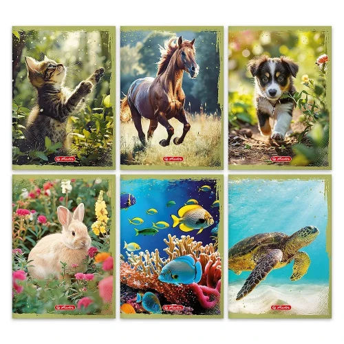 Zeszyt A5 Animals 9501353 32k. linia Herlitz (400197990)