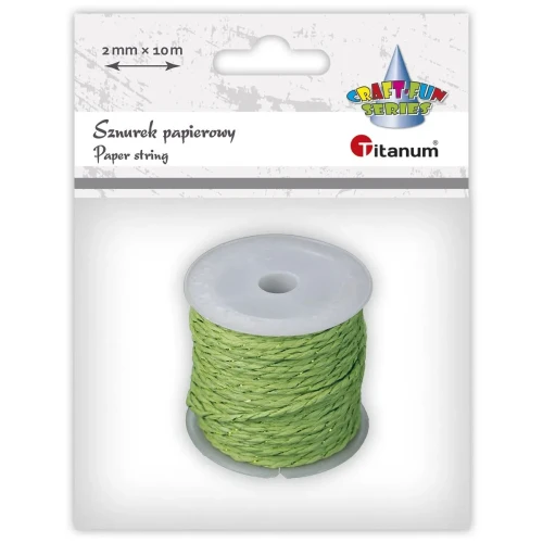 Sznurek Craft-Fun Series papierowy 10m Titanum (24BR0201-15（green))
