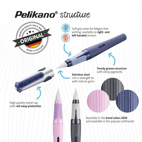 Pióro wieczne Pelikano M szare 524507 Pelikan (300009986)