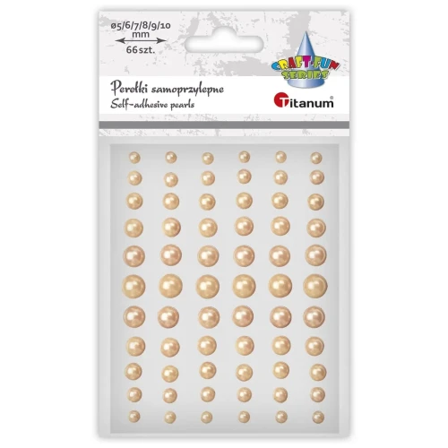 Kryształki Craft-Fun Series perełki złoty jasny Titanum (24CY0396)