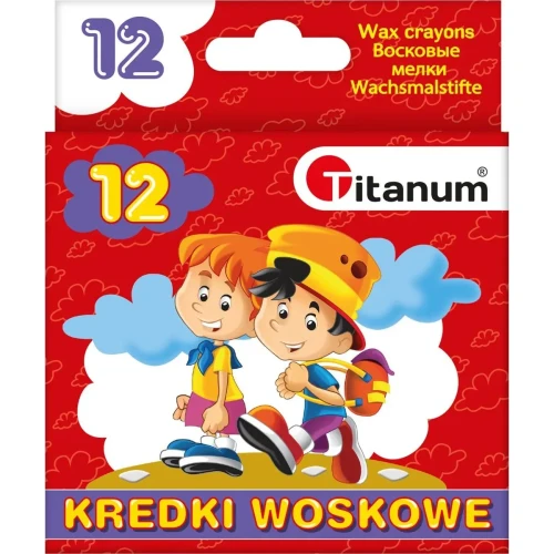 Kredki świecowe 12 kol. Titanum (2112D)
