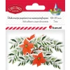 Ozdoba papierowa Craft-Fun Series girlanda z poinsecją Titanum (5szt/6x2,5cm)
