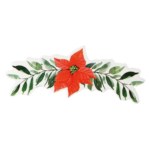 Ozdoba papierowa Craft-Fun Series girlanda z poinsecją Titanum (5szt/6x2,5cm)