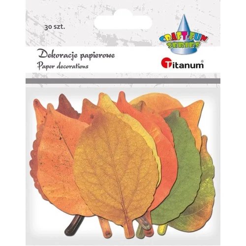 Ozdoba papierowa Craft-Fun Series liście papierowe Titanum (24XQ0501-9)
