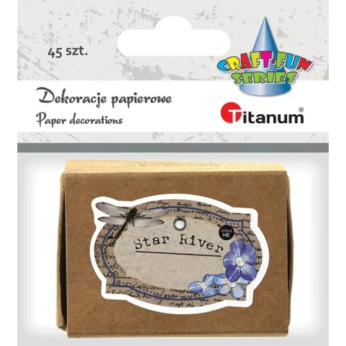 Ozdoba papierowa Craft-Fun Series etykiety w pudełku Titanum (24XQ0501-17)
