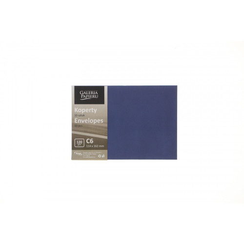 Koperta C6 granatowa [mm:] 114x162 Argo (282211) 10 sztuk