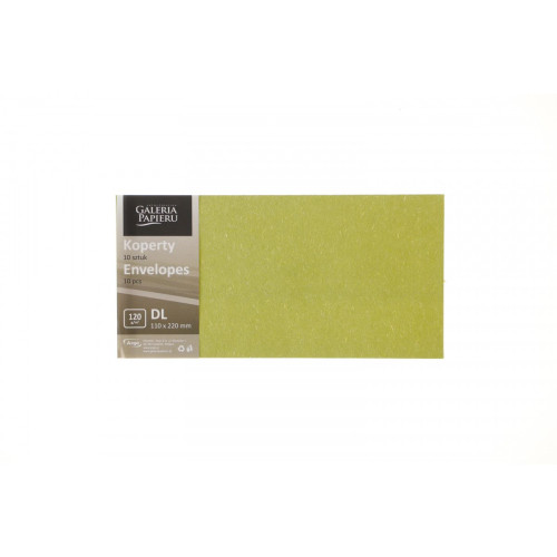 Koperta DL oliwkowy [mm:] 99x210 Argo (282121) 10 sztuk