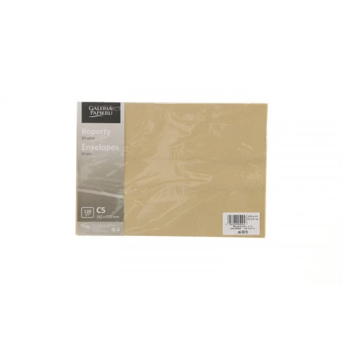 Koperta C5 pearl złota [mm:] 162x229 Argo (280615) 10 sztuk