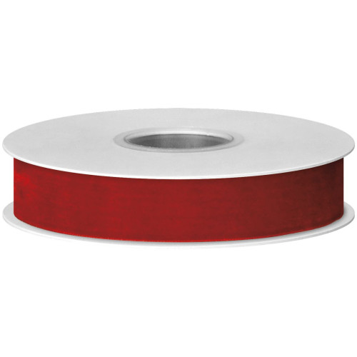 Wstążka Craft-Fun Series welurowa 25x10 [mm x m] czerwona Titanum (TW25-007)