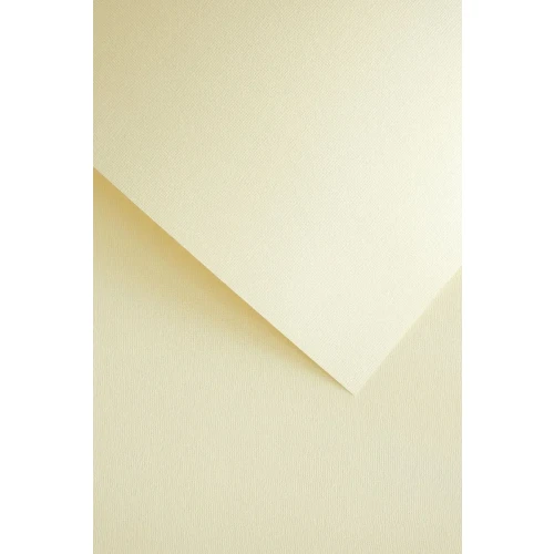 Papier ozdobny (wizytówkowy) A4 len kremowy 220g Galeria Papieru (201832)