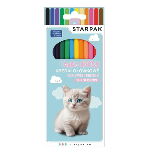 Kredki ołówkowe Kitty 12 kol. Starpak (559669)