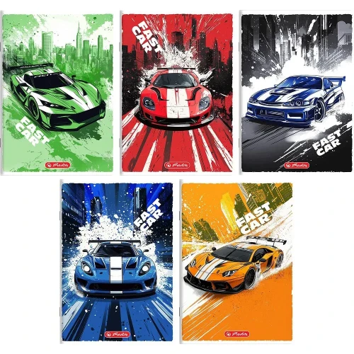 Zeszyt A5 Fast Car 32k. 70g krata Herlitz (400196836)
