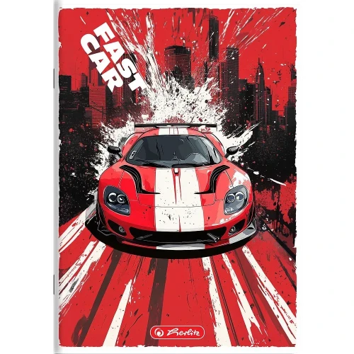 Zeszyt A5 Fast Car 32k. 70g krata Herlitz (400196836)