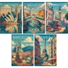 Zeszyt A5 Retro City 60k. 70g krata Herlitz (400196845)