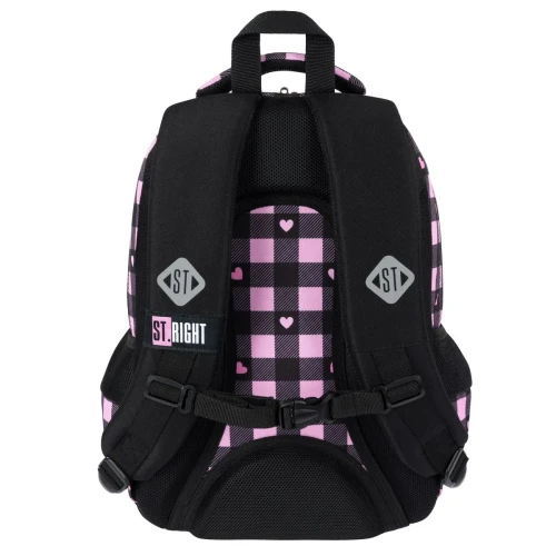 Plecak PINK CHECKEREDR 3-KOMORY St.Right (BP-26)
