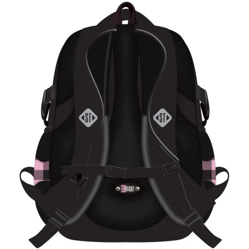 Plecak PINK CHECKERED 4-KOMORY St.Right (BP-01)