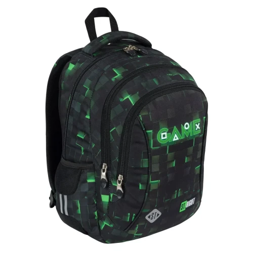 Plecak GREEN GAME 3-KOMORY St.Right (BP-77)
