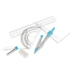 Komplet geometryczny 7 el. Starpak (560248)