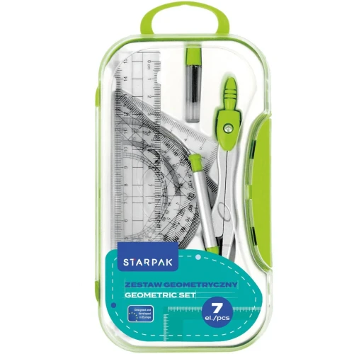 Komplet geometryczny 7 el. Starpak (560249)