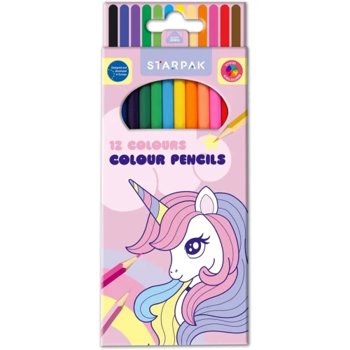 Kredki ołówkowe Unicorn 12 kol. Starpak (553553)