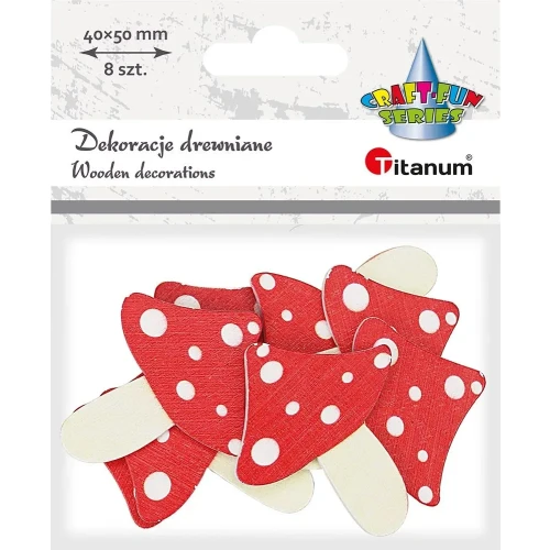 Ozdoba drewniana Craft-Fun Series Muchomory Titanum (WDC548)