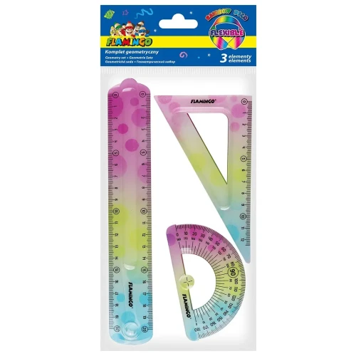 Komplet geometryczny 3 el. Flamingo (FLKR972278)