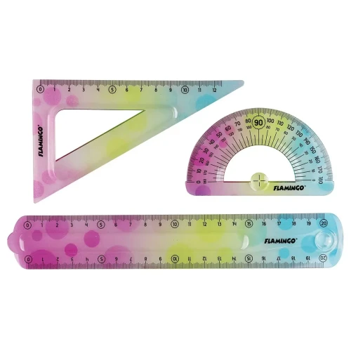 Komplet geometryczny 3 el. Flamingo (FLKR972278)