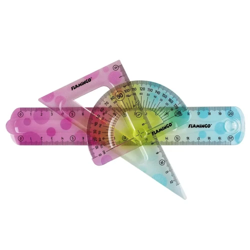Komplet geometryczny 3 el. Flamingo (FLKR972278)