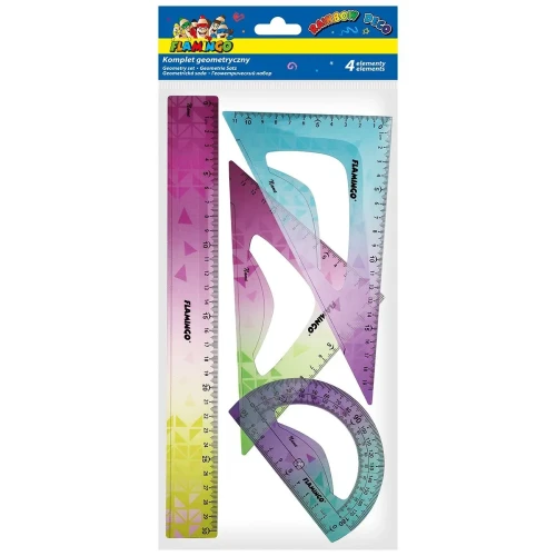 Komplet geometryczny 4 el. Flamingo (FLKR973390)