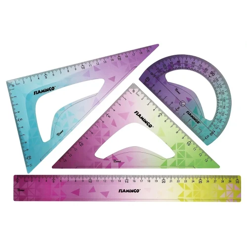Komplet geometryczny 4 el. Flamingo (FLKR973390)