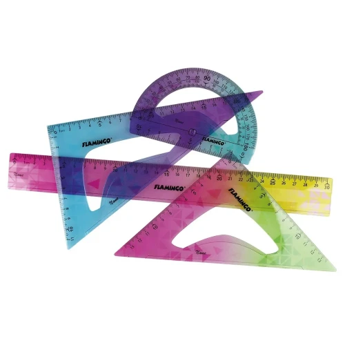 Komplet geometryczny 4 el. Flamingo (FLKR973390)