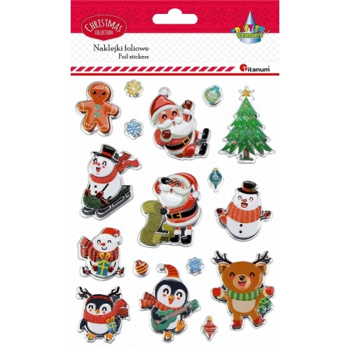 Naklejka (nalepka) Craft-Fun Series wypukłe XMAS Titanum (24ESD050-1)