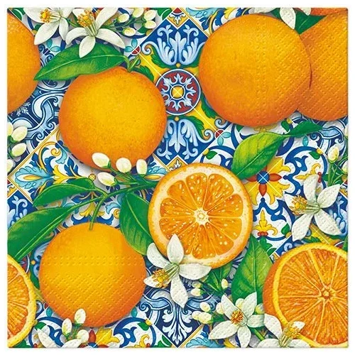 Serwetki Lunch Orange Boom różne celuloza [mm:] 330x330 Paw (SDL145900)