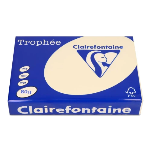 Papier kolorowy A4 kolorowy piaskowy 500k. 80g Trophee (xca41871)