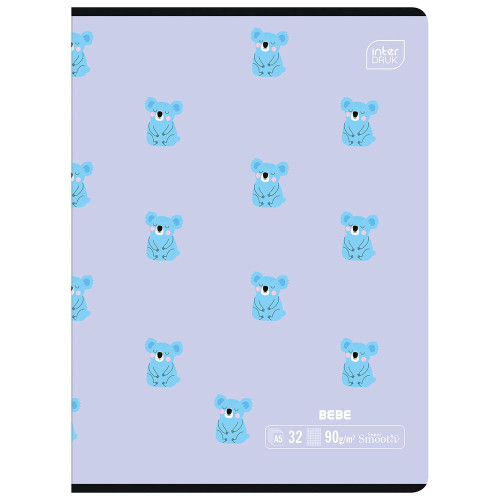 Zeszyt A5 BEBE KIDS 32k. 90g krata Interdruk