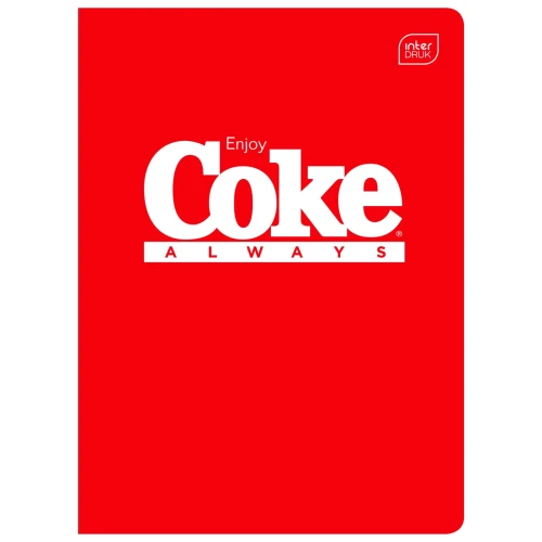Zeszyt A5 HYBRID COCA COLA 60k. 70g krata Interdruk
