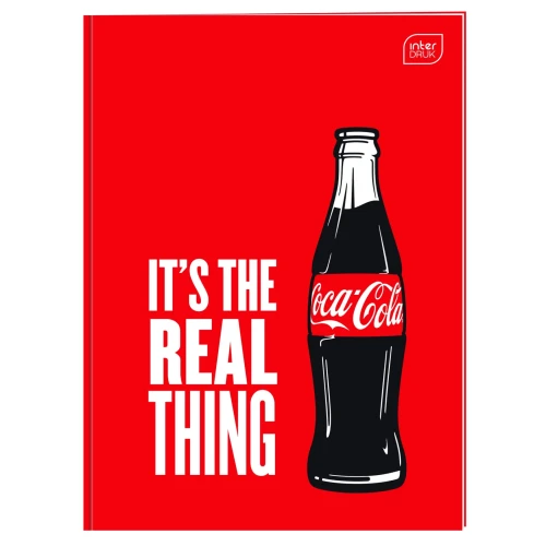 Zeszyt A4 COCA COLA MAT+UV 32k. 70g krata Interdruk