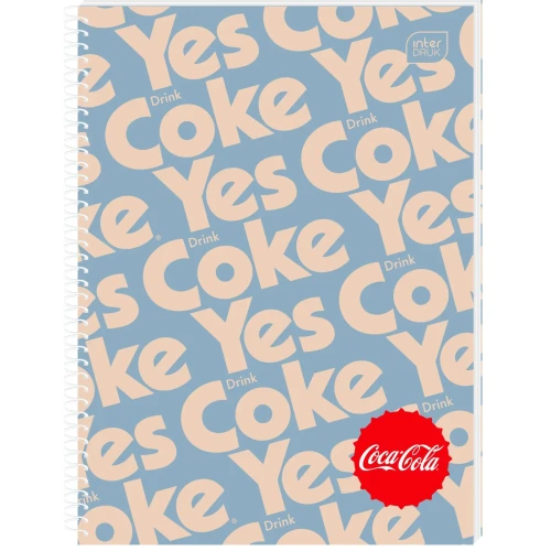 Kołozeszyt (kołonotatnik) A4 COCA COLA HYBRID 100k. 70g krata Interdruk
