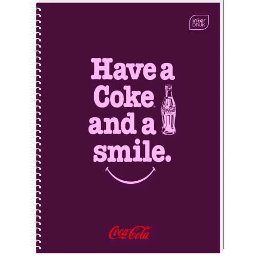 Kołozeszyt (kołonotatnik) A4 COCA COLA HYBRID 100k. 70g krata Interdruk