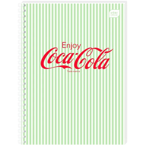 Kołozeszyt (kołonotatnik) A6 COCA COLA SOFT TOUCH 80k. 70g krata Interdruk