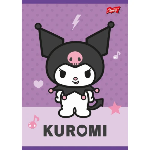 Zeszyt A5 Kuromi aminowany 32k. 70g linia podwójna Unipap