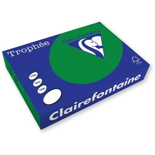 Papier kolorowy A4 kolorowy zielony ciemny 500k. 80g Trophee (xca41783)