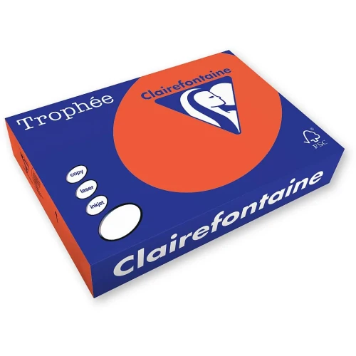 Papier kolorowy A4 kolorowy czerwony kardynalski 250k. 80g Trophee (xca41873)